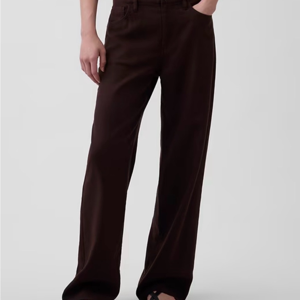 GAP Chocolate Brown Wide-Leg Trousers
